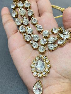 Elegant Kundan Necklace &amp; Earrings Set
