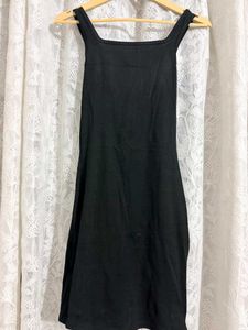 Black midi body con dress