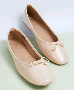 Women's Beige Ballet Flats - Max
