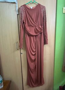Miss Mosa By Akansha slit maxi dress