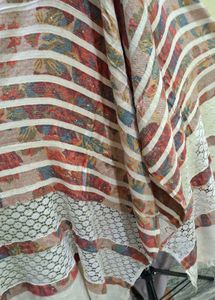 Chic Striped Floral shawl