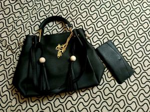 Leather Handbag Set