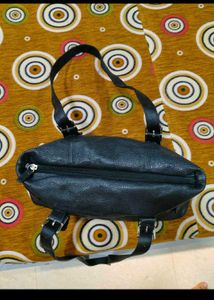 Black Leather Shoulder Bag