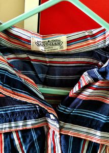 Saint-clair Blue Strip Shirt