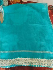 Blue Anarkali Kurta Set