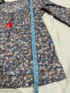 Floral Print 3/4 Sleeve Top