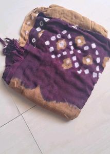 Maroon Saree with Butterfly Print