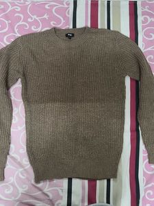 Unisex Brown Knit Sweater