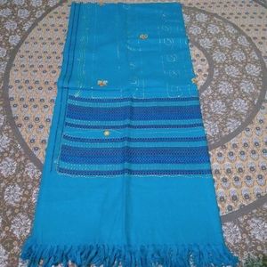 Winter Shawl with Embroidery