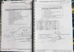 Eduniti Physics Short Notes (11th + 12th)