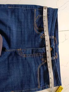 Branded Woman Dark Blue Jeans