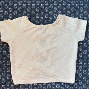 Cute White Crop Top