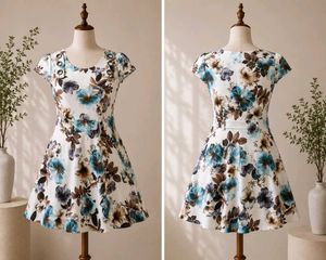 Chic Pink Floral Print Tunic Top