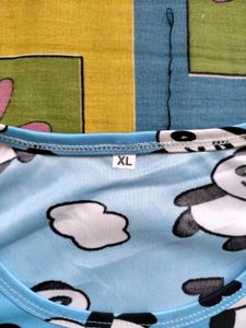 Cute Panda Print Pajama Set