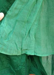 Elegant Green Kurta With Stone Work