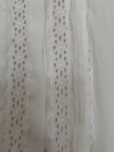Elegant White Broderie Anglaise Blouse