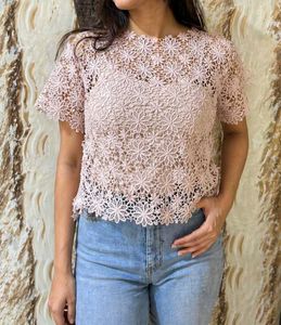 Delicate Lace Net Top – Chic & Feminine
