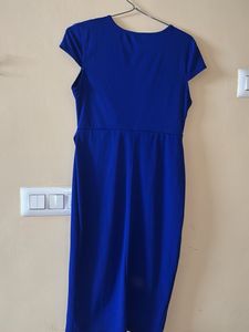 Elegant Royal Blue Lace Dress