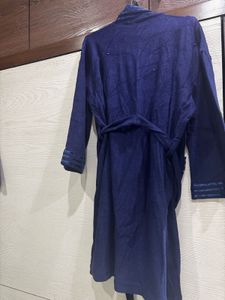 Comfortable Navy Robe for couple with loving vibes