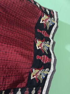 Maroon Ethnic Kurta with Side Border