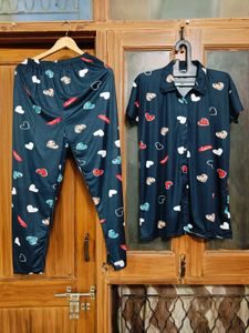 🇳🇿💫♥️ New Heart Print Pajama Set