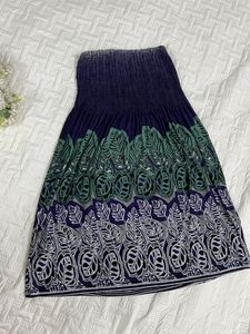 Tube Boho Leaf Print Dress