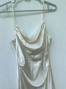 Satin Slip-on Dress
