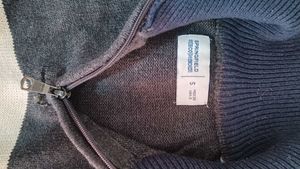 Men's Colorblock Zip Neck Sweater