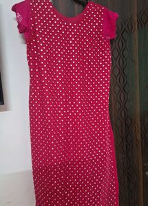 Embellished Magenta Kurta
