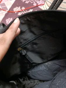 Chic Black Faux Leather Hobo Bag
