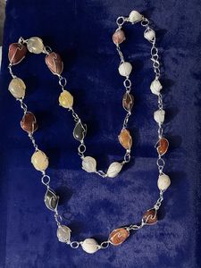 Boho Gemstone Wire-Wrapped Necklace
