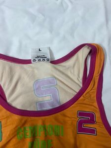 Vibrant Orange Sports Bra Top