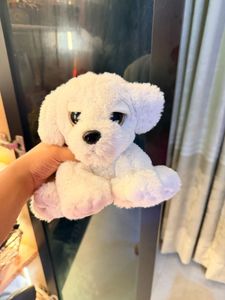 White Plush Dog Toy