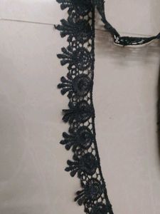 Black Floral Lace Trim
