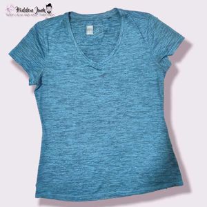 Blue V-Neck T-Shirt
