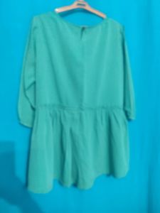 Green Peplum Top