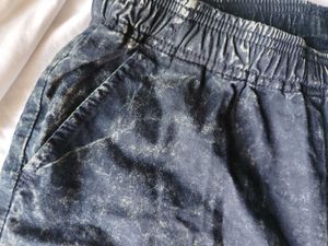 Stylish Acid Wash Denim Shorts