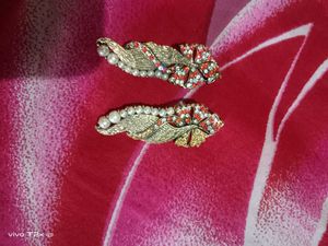 Elegant Feather Drop Earrings