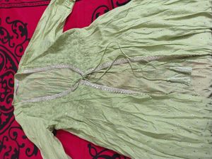 Light Green Embroidered Kurta Anarkali