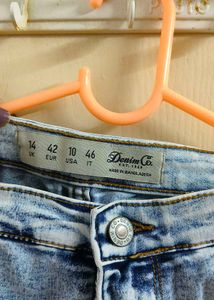 Acid Wash High-Waisted Jeans