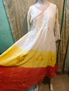 Elegant Ombre Anarkali Kurta Set