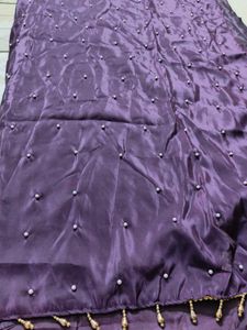 Elegant Purple Floral  suit,dress material