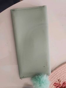 Stylish Mint Green Wallet with Studs