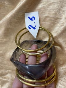 Free Ring with Resin Bangle Set