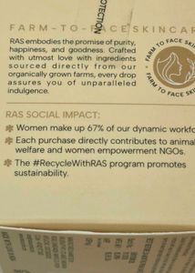 Brand new RAS Super Charge Day Cream