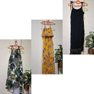 Boho Maxi Dresses - Set of 3