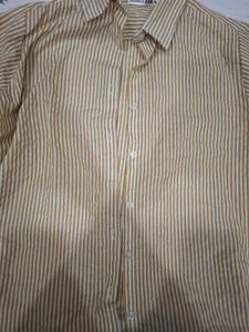 Striped Button-Up Shirt