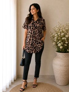 Sale Brand New Shein Leopard Print Shirt 👕😍