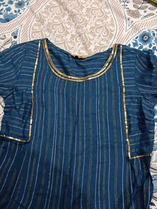 Stylish Blue Striped Kurta