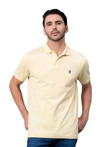 Men's Light Yellow Polo T-Shirt